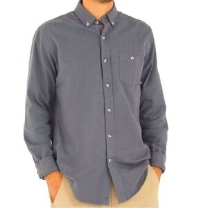 Free Fly grey blue Bamboo flannel size Small